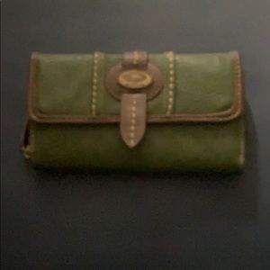 B O C green wallet/